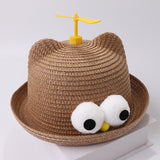 Maxbell Child Sun Hat Breathable Lightweight Cute Sunhat Kid Beach Hat Fisherman Cap Coffee
