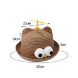 Maxbell Child Sun Hat Breathable Lightweight Cute Sunhat Kid Beach Hat Fisherman Cap Coffee