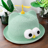 Maxbell Child Sun Hat Breathable Lightweight Cute Sunhat Kid Beach Hat Fisherman Cap Green