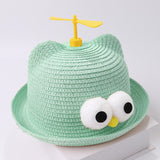 Maxbell Child Sun Hat Breathable Lightweight Cute Sunhat Kid Beach Hat Fisherman Cap Green