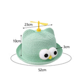 Maxbell Child Sun Hat Breathable Lightweight Cute Sunhat Kid Beach Hat Fisherman Cap Green