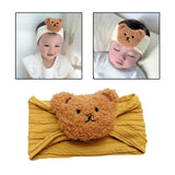 Maxbell Baby Headband with Bear Decor Children Wide Headbands Cute Headwear Hairband Yellow