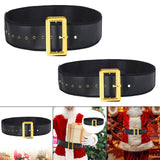 Maxbell 2xSanta Claus Belt Props Christmas Santa Belt for Masquerade Cosplay Role Play 9cmx165cm