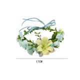 Maxbell Floral Crown Headpiece Garland Headbands for Vacation Wedding Festival Party Green