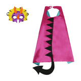 2xDinosaur Costume Cape Mask Cosplay Accessories for Mardi Gras Role Play style A