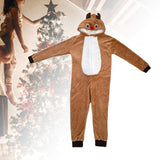 Maxbell Christmas Elk Pajamas Nightwear Fleece Pajamas for Holiday Boys Girls Winter