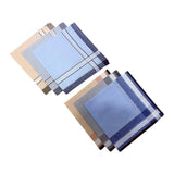 Maxbell 3xPocket Square Hankies Kerchief Party Grooms Durable Cotton Men Handkerchiefs Style G 6Pcs Random