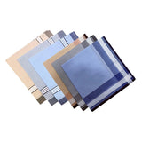 Maxbell 3xPocket Square Hankies Kerchief Party Grooms Durable Cotton Men Handkerchiefs Style G 6Pcs Random