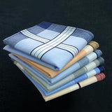 Maxbell 4xPocket Square Hankies Kerchief Party Grooms Durable Cotton Men Handkerchiefs Style G 6Pcs Random