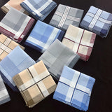 Maxbell 4xPocket Square Hankies Kerchief Party Grooms Durable Cotton Men Handkerchiefs Style G 6Pcs Random