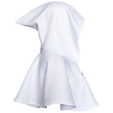 Maxbell 2xHalloween Death Cape Cowl Costume Hooded Poncho for Unisex Adults Women Men White