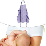 Maxbell Nursing Scarf Breastfeeding Shawl Breast Feeding Covers Purple