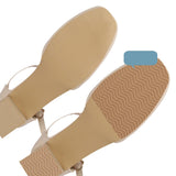 Maxbell 2Pcs Anti Slip Shoe Sole Stickers Shoe Grips for Bottom of Shoes for Slipper Khaki