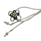 Maxbell 5xObi Ornament Lady Obi Fastening Belt Decoration for Christmas Ceremony Party White