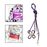 Maxbell 4xObi Ornament Lady Obi Fastening Belt Decoration for Christmas Ceremony Party Purple