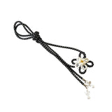 Maxbell 5xObi Ornament Lady Obi Fastening Belt Decoration for Christmas Ceremony Party Black
