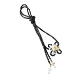 Maxbell 2xObi Ornament Lady Obi Fastening Belt Decoration for Christmas Ceremony Party Black