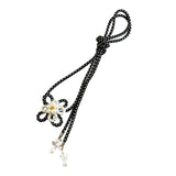 Maxbell 3xObi Ornament Lady Obi Fastening Belt Decoration for Christmas Ceremony Party Black