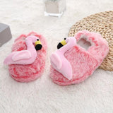 Maxbell Flamingo Slippers Anti Slip Children Slides Shoes for Home Living Room Gifts Size 5 or 6