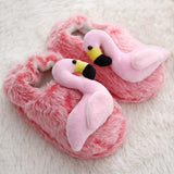 Maxbell Flamingo Slippers Anti Slip Children Slides Shoes for Home Living Room Gifts Size 9 or 10