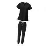 Maxbell 2 Piece Female Scrub Set Machine Nurse Work Clothing for Beauty Salon