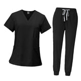 Maxbell 2 Piece Female Scrub Set Machine Nurse Work Clothing for Beauty Salon