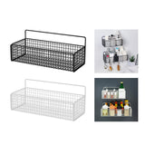 Maxbell 2xWall Hanging Baskets Metal Wire Storage Basket for Living Room Pantry Garage Black