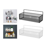 Maxbell 2xWall Hanging Baskets Metal Wire Storage Basket for Living Room Pantry Garage Black