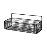 Maxbell 2xWall Hanging Baskets Metal Wire Storage Basket for Living Room Pantry Garage Black