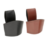 Maxbell 2xHorn Shape Cup Mug Holder Men Women Horn Cup Sleeve Medieval Belt Attachment Black