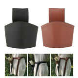 Maxbell 4xHorn Shape Cup Mug Holder Men Women Horn Cup Sleeve Medieval Belt Attachment Black