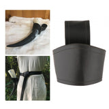Maxbell 2xHorn Shape Cup Mug Holder Men Women Horn Cup Sleeve Medieval Belt Attachment Black