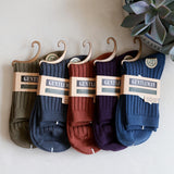 Maxbell 2x10 Pair Men Mid Calf Socks Soft Male Warm Socks for Sports Daily Wear Unisex Gray