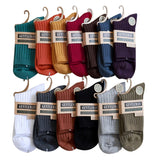 Maxbell 2x10 Pair Men Mid Calf Socks Soft Male Warm Socks for Sports Daily Wear Unisex Gray