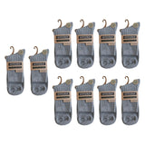 Maxbell 2x10 Pair Men Mid Calf Socks Soft Male Warm Socks for Sports Daily Wear Unisex Gray