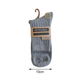 Maxbell 2x10 Pair Men Mid Calf Socks Soft Male Warm Socks for Sports Daily Wear Unisex Gray