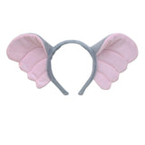 Maxbell 4xElephant Costume Ears Headband Bowtie Tail for Stage Shows Carnival Dress up with Tutu