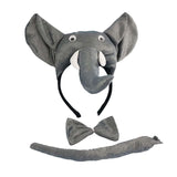 Maxbell 2xElephant Costume 3Pcs Animal Costume for Party Favors Festival Supplies Kids