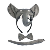 Maxbell 2xElephant Costume 3Pcs Animal Costume for Party Favors Festival Supplies Kids