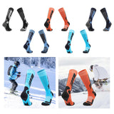 Maxbell Kids Ski Socks Thermal Winter Warm Wool Socks Soft Stockings Snowboard Socks Black and White