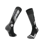 Maxbell Kids Ski Socks Thermal Winter Warm Wool Socks Soft Stockings Snowboard Socks Black and White