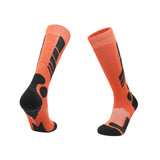 Maxbell Kids Ski Socks Thermal Winter Warm Wool Socks Soft Stockings Snowboard Socks Orange and Black