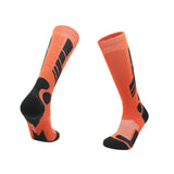Maxbell Kids Ski Socks Thermal Winter Warm Wool Socks Soft Stockings Snowboard Socks Orange and Black