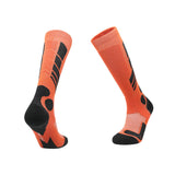 Maxbell Kids Ski Socks Thermal Winter Warm Wool Socks Soft Stockings Snowboard Socks Orange and Black