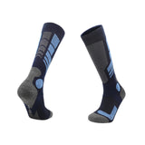 Maxbell Kids Ski Socks Thermal Winter Warm Wool Socks Soft Stockings Snowboard Socks Dark and Light Blue