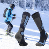 Maxbell Kids Ski Socks Thermal Winter Warm Wool Socks Soft Stockings Snowboard Socks Dark and Light Blue