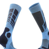 Maxbell Kids Ski Socks Thermal Winter Warm Wool Socks Soft Stockings Snowboard Socks Light and Dark Blue