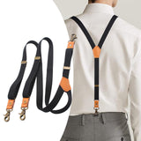 Maxbell 3xMen's Suspenders Hooks Back Fashion Adjustable Braces Mens Womens for Work