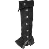 Maxbell 2xPirate Boot Tops Shoes Cover Boot Top Covers for Stage Performance Carnivals Black
