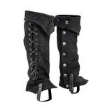 Maxbell 2xPirate Boot Tops Shoes Cover Boot Top Covers for Stage Performance Carnivals Black
